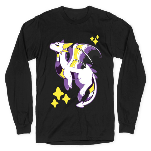 Non-Binary Pride Dragon Long Sleeve T-Shirt