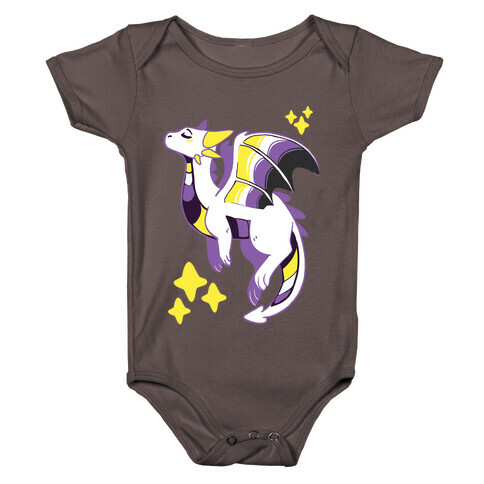 Non-Binary Pride Dragon Baby One-Piece