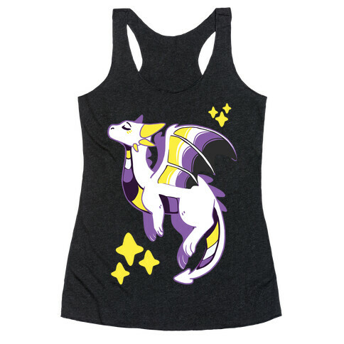 Non-Binary Pride Dragon Racerback Tank Top