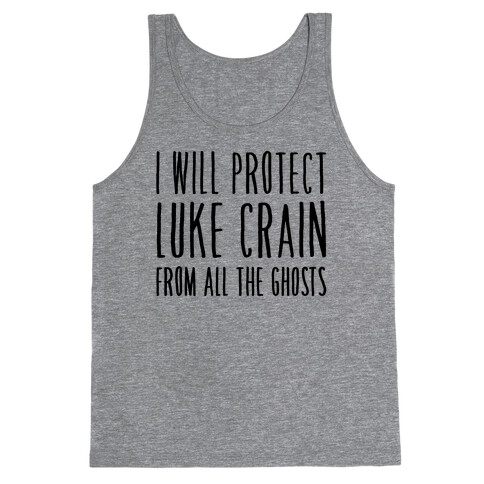 I Will Protect Luke Crain Parody White Print Tank Top