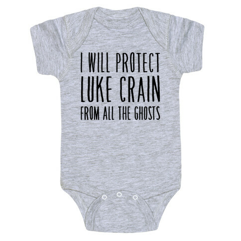 I Will Protect Luke Crain Parody White Print Baby One-Piece