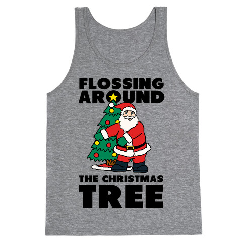 Flossing Around the Christmas Tree Tank Top