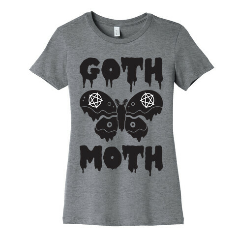 Goth Moth Womens T-Shirt