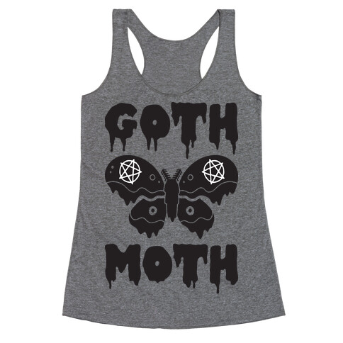 Goth Moth Racerback Tank Top