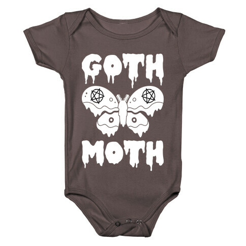 Goth Moth Baby One-Piece