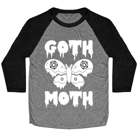 Goth Moth Baseball Tee