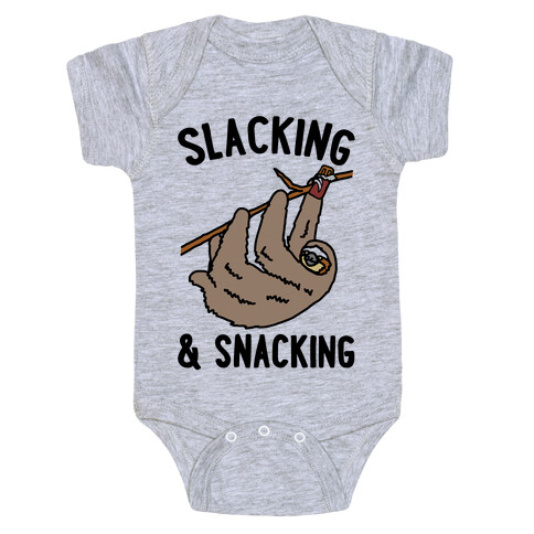 Slacking and Snacking Sloth Baby One-Piece