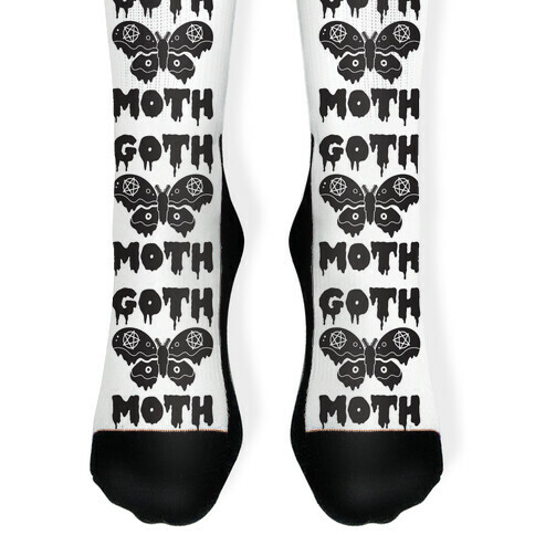 Goth Moth Sock