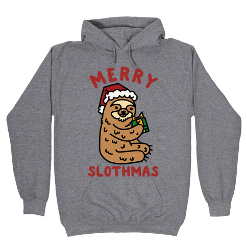 Merry Slothmas Hooded Sweatshirt