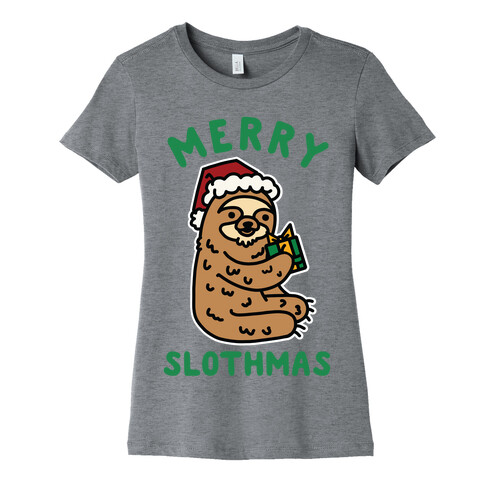 Merry Slothmas Womens T-Shirt