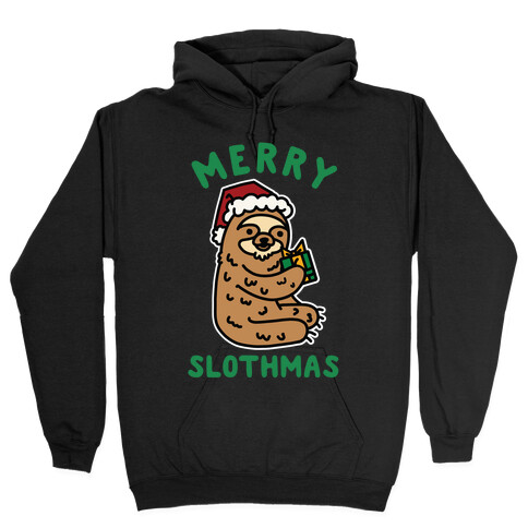 Merry Slothmas Hooded Sweatshirt