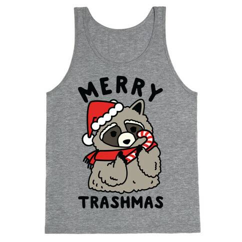 Merry Trashmas Raccoon Tank Top