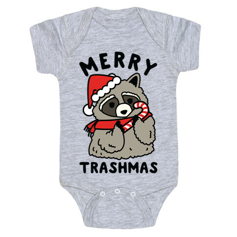 Merry Trashmas Raccoon Baby One-Piece