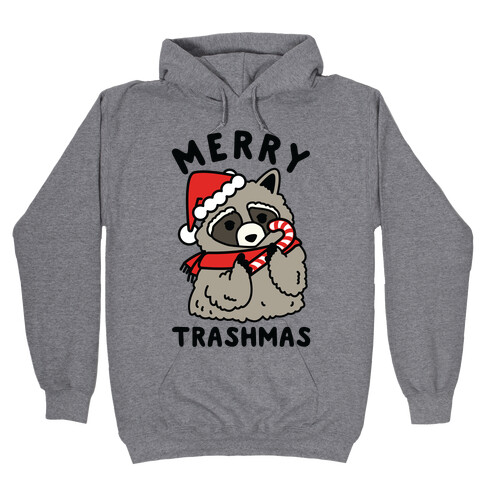 Merry Trashmas Raccoon Hooded Sweatshirt