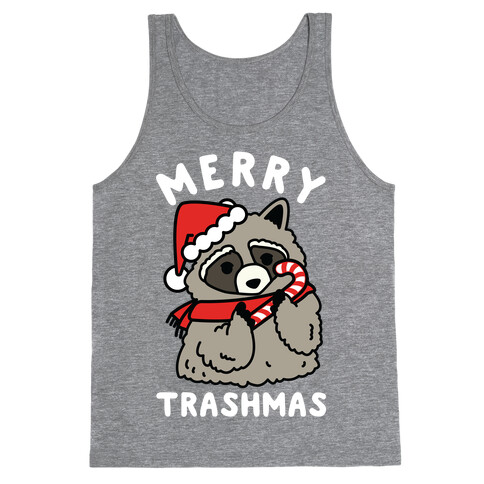 Merry Trashmas Raccoon Tank Top
