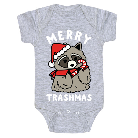 Merry Trashmas Raccoon Baby One-Piece