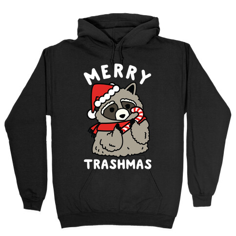 Merry Trashmas Raccoon Hooded Sweatshirt