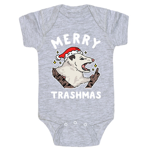 Merry Trashmas Opossum Baby One-Piece