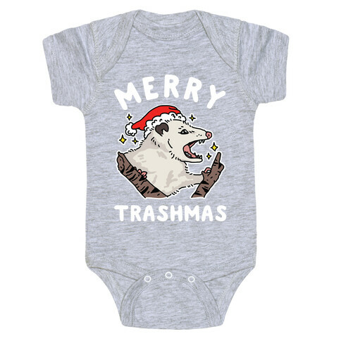 Merry Trashmas Opossum Baby One-Piece