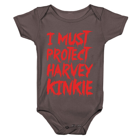 I Must Protect Harvey Kinkle Parody White Print Baby One-Piece