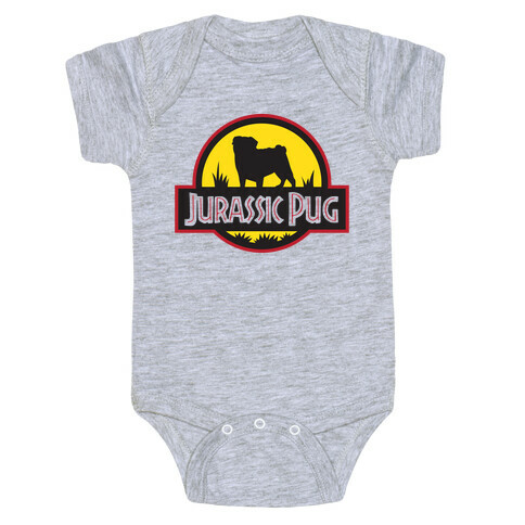 Jurassic Pug Baby One-Piece