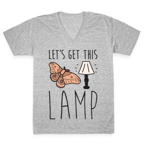 Let's Get This Lamp V-Neck Tee Shirt