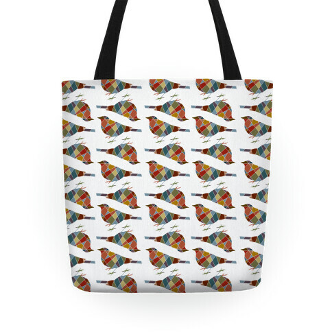 Mosaic Bird Pattern Tote