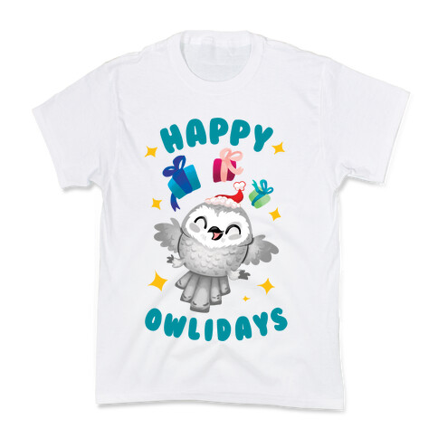 Happy Owlidays! Kids T-Shirt