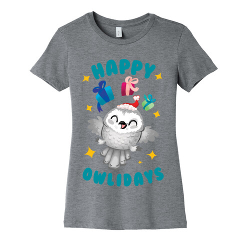 Happy Owlidays! Womens T-Shirt