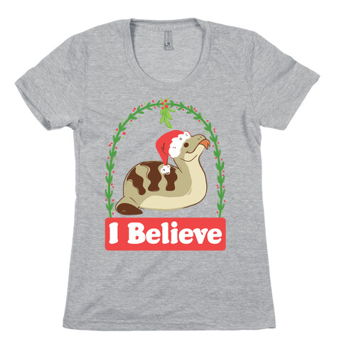 I Believe in the Christmas Tsuchinoko Womens T-Shirt