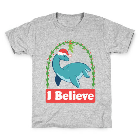 I Believe - Christmas Nessie  Kids T-Shirt