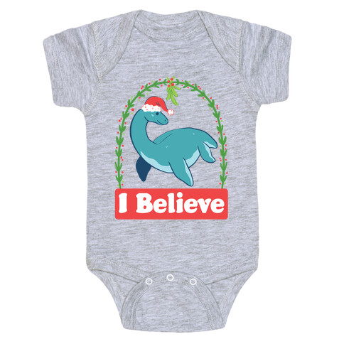 I Believe - Christmas Nessie  Baby One-Piece