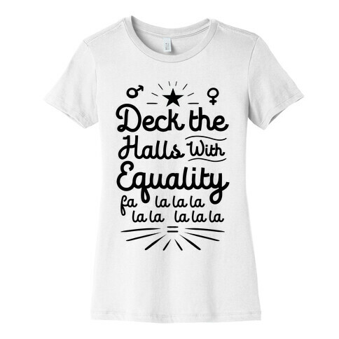 Deck the Halls With Equality Womens T-Shirt