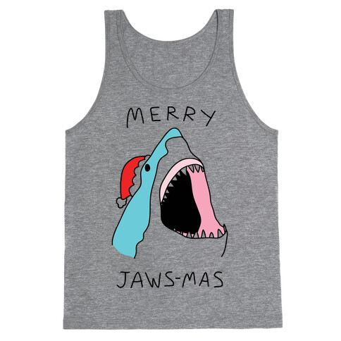 Merry Jaws-mas Christmas Tank Top