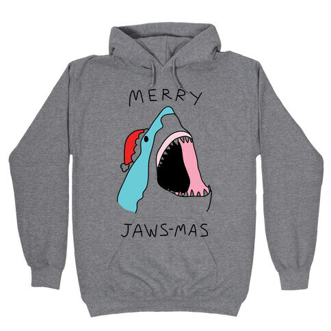 Merry Jaws-mas Christmas Hooded Sweatshirt