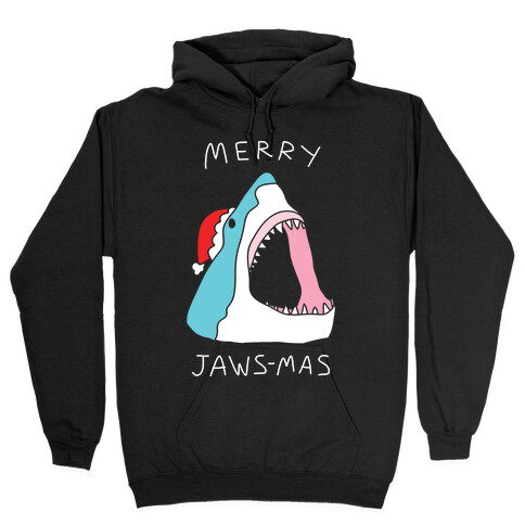 Merry Jaws-mas Christmas Hooded Sweatshirt