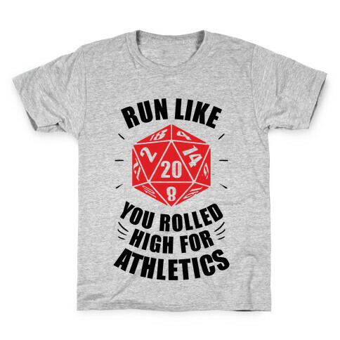 Run Like You Rolled High For Athletics Kids T-Shirt