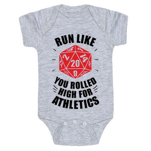 Run Like You Rolled High For Athletics Baby One-Piece