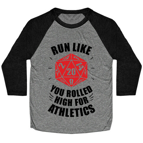 Run Like You Rolled High For Athletics Baseball Tee