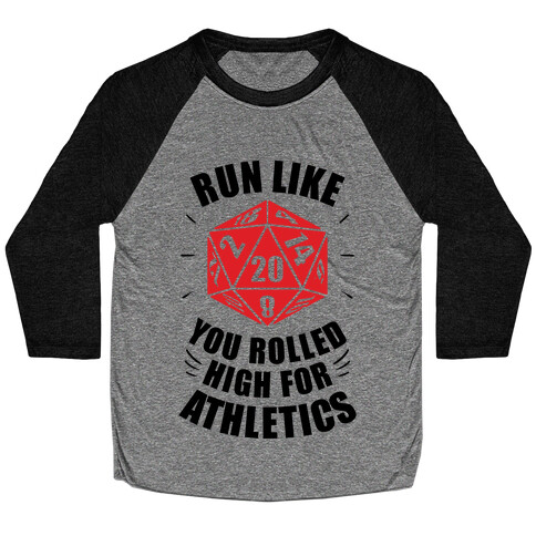 Run Like You Rolled High For Athletics Baseball Tee