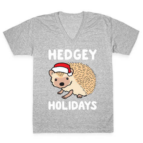 Hedgey Holidays V-Neck Tee Shirt