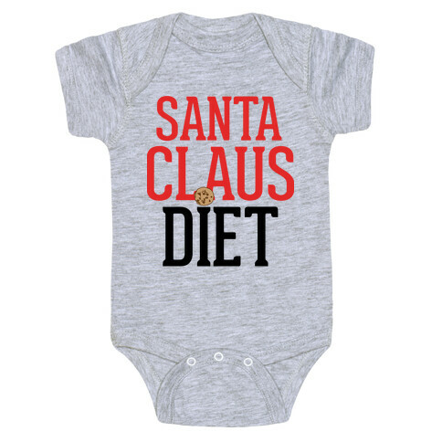 Santa Claus Diet Parody Baby One-Piece