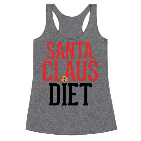 Santa Claus Diet Parody Racerback Tank Top