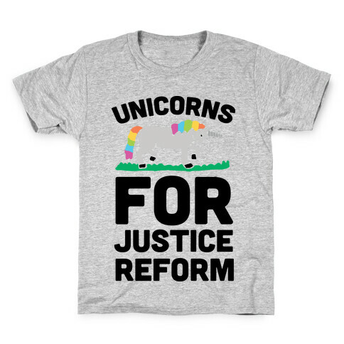 Unicorns For Justice Reform Kids T-Shirt