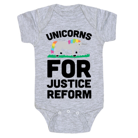Unicorns For Justice Reform Baby One-Piece