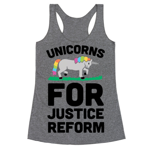 Unicorns For Justice Reform Racerback Tank Top