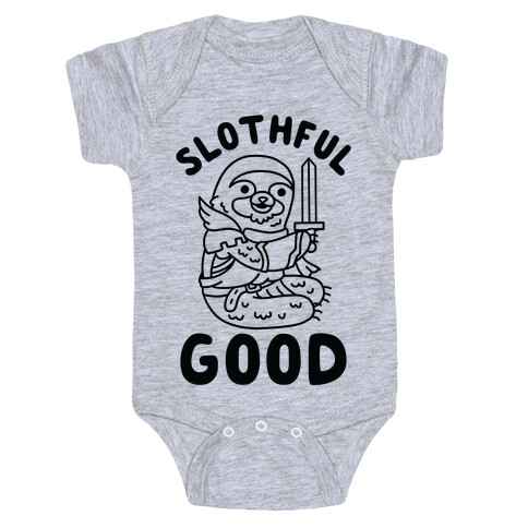 Slothful Good Sloth Paladin Baby One-Piece