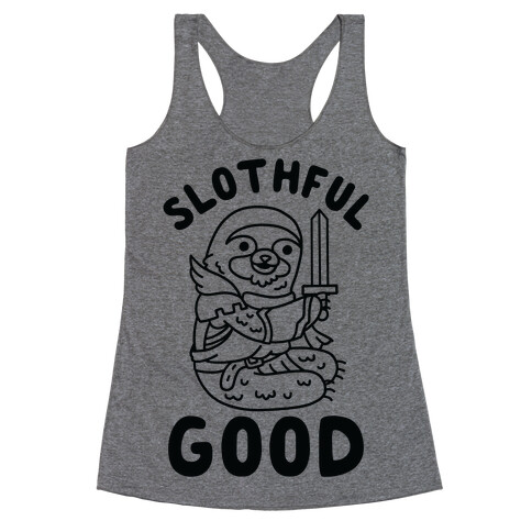 Slothful Good Sloth Paladin Racerback Tank Top