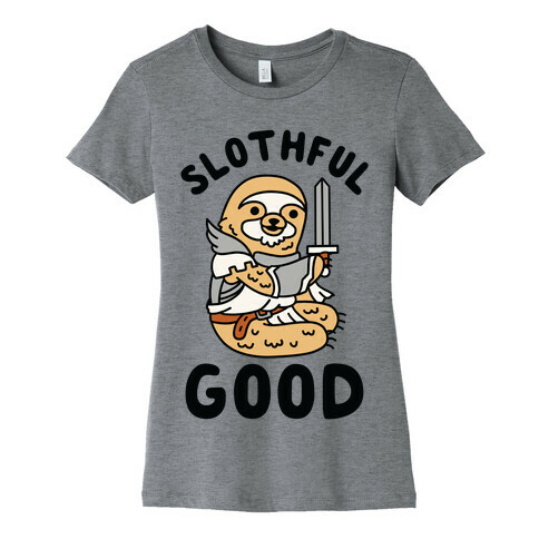 Slothful Good Sloth Paladin Womens T-Shirt