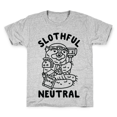 Slothful Neutral Sloth Cleric Kids T-Shirt